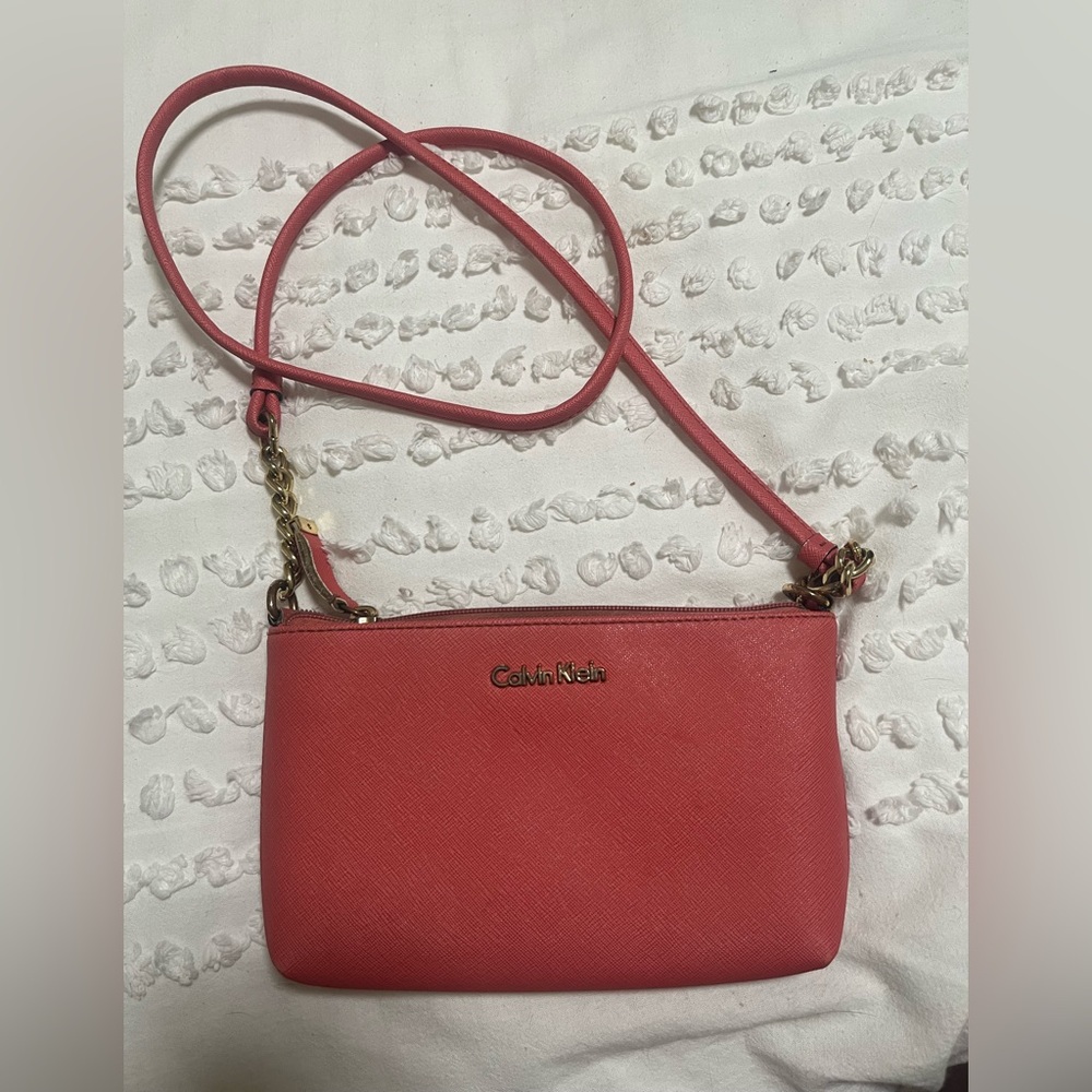 Calvin Klein Coral Crossbody Purse